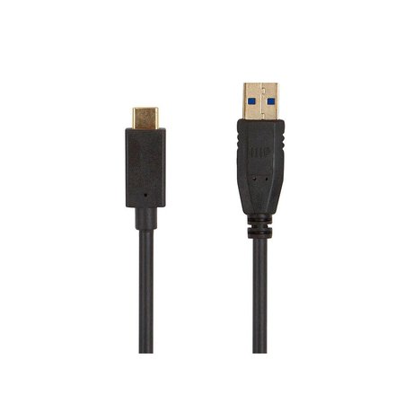 Monoprice Select USB 3.0 Type-C to Type-A Cable_ 6ft_ Black 38610